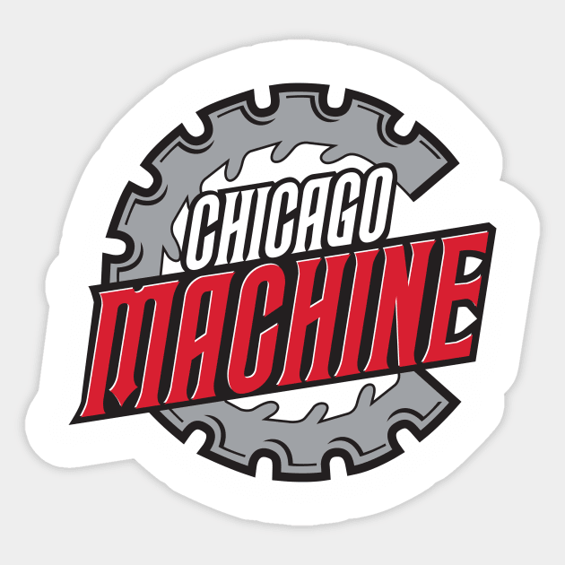 Chicago Machine Sticker by MindsparkCreative